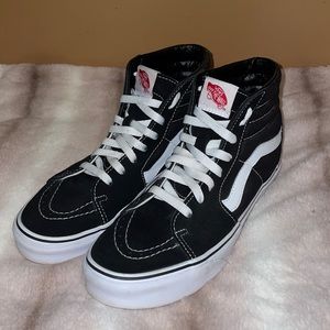 Black & White Sk8-Hi Vans